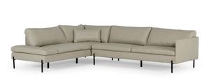 Divani Casa Sherry - Modern Grey LAF Chaise Leather Sectional Sofa by VIG Furniture