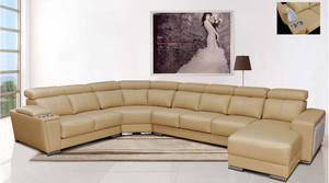 8312 Leather Sectional by ESF