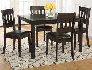 Dark Rustic Prairie Dark Brown 5 Pack Dining Table Set by Jofran Furniture