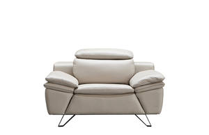 973 Gray Leather Chair by ESF