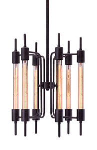 [Floor Sample] Gisborne Ceiling Lamp Distressed Black by Zuo Modern