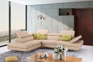 A761 Premium Italian Leather Sectional Peanut by J&M Furniture