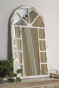 Divakar Antique White Accent Mirror by Ashley Furniture