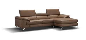 A973b Premium Italian Leather Sectional Caramel by J&M Furniture
