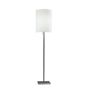 Liam Floor Lamp (Brushed Steel) by Adesso Furniture