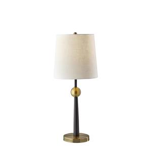 Francis Black & Antique Brass Table Lamp by Adesso Furniture