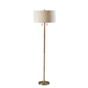 Madeline Natural Wood Floor Lamp by Adesso Furniture