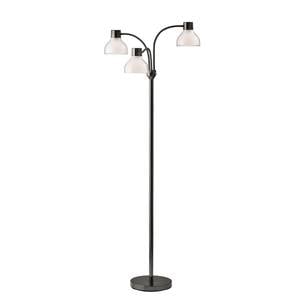 Presley 3-Arm Floor Lamp - Black Nickel (Black Nickel) by Adesso Furniture