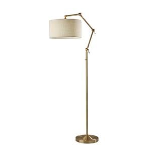 [Floor Sample] Willard Floor Lamp Antique Brass by Adesso Furniture