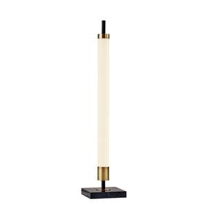 Piper LED Table Lamp (Black/Brass) by Adesso Furniture