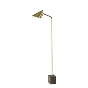 Hawthorne Antique Brass Floor Lamp by Adesso Furniture