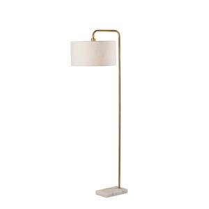 Justine Floor Lamp Antique Brass by Adesso Furniture