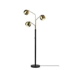 Emerson Black & Antique Brass Tree Lamp by Adesso Furniture