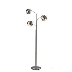 Emerson Brushed Steel Tree Lamp by Adesso Furniture