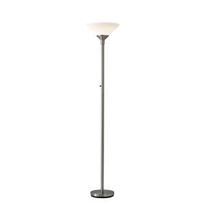 Aries 300W Torchiere (Brushed Steel) by Adesso Furniture