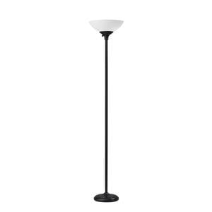 Glenn 300W Torchiere (Black ) by Adesso Furniture