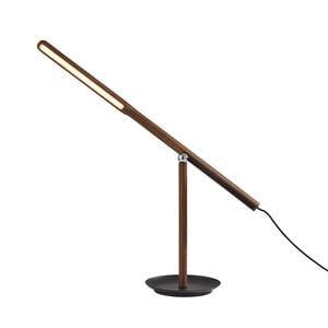 Gravity Walnut Ash Wood/Black Led Desk Lamp by Adesso Furniture