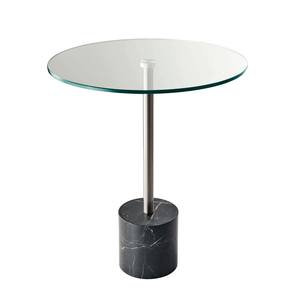 Blythe End Table (Steel/Black Marble) by Adesso Furniture