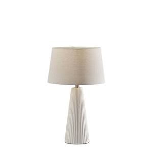 Lana 2 Piece Table Lamp Set Off-White Ceramic by Adesso Furniture