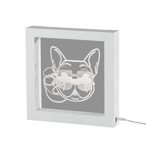 Cool White Dog Video Light Box by Adesso Furniture