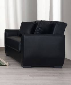 Lola Black PU Leather Loveseat by Alpha Furniture