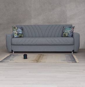 Sonya Gray Fabric Sofa Bed by Alpha Furniture