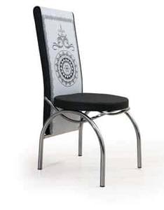 T/0037 Black & White Wood Dining Chair (Set of 2) by Alpha Furniture