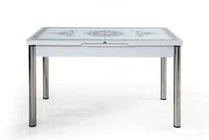 T/0037 Black & White Wood Dining Table by Alpha Furniture