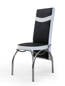 T/0123 Black & White Wood Dining Chair (Set of 2) by Alpha Furniture