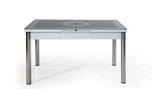 T/0123 Black & White Wood Dining Table by Alpha Furniture