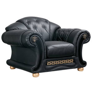 Apolo Black Leather Chair by ESF