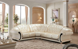 Apolo Pearl Leather Sectional by ESF