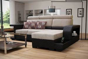 Amaro Beige Sectional Sofa by Skyler Designs