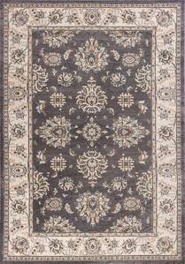 Avalon Grey/Ivory Kashan Area Rug by KAS Rugs