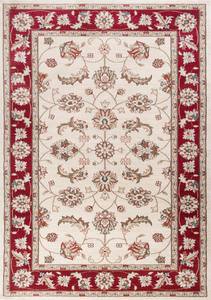 Avalon Ivory/Red Mahal Area Rug by KAS Rugs