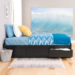 Twin Platform Storage Bed (3 Drawers) by Prepac