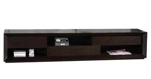 Assym 83" Wenge TV Sideboard w/Etched Face Drawers & Soft Close Glides by BH Furniture