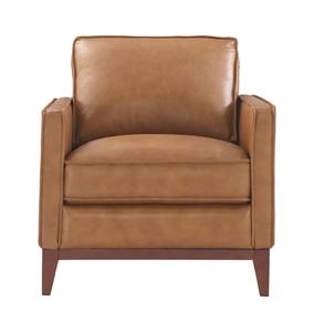 Harper Saddle Leather Chair w/Solid Wood Base by BH Furniture