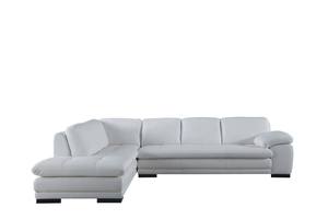 ML157 White Top Grain Leather Sectional by BH Furniture