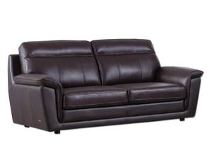 S210 Dark Brown Top Grain Leather Sofa by BH Furniture