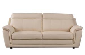 S210 Beige Top Grain Leather Sofa by BH Furniture