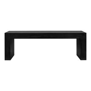 Lazarus Outdoor Bench Black by Moe's Home Collection