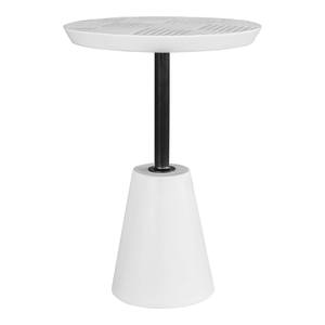 Foundation Outdoor Accent Table White by Moe's Home Collection
