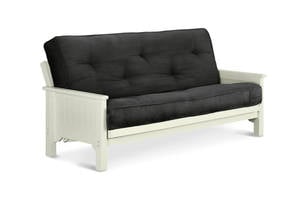 Hampton Full Size Futon Frame, Ivory by Big Tree USA
