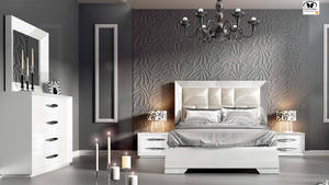 Carmen White Bedroom Set by ESF