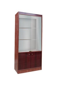 C-15 China Wooden Armoire w/Clear Glass by Central Furniture Factory