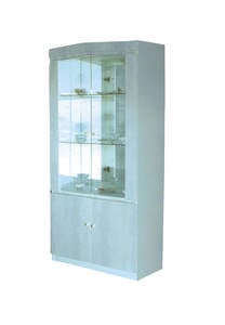 C-36 China Wooden Armoire w/Clear Glass by Central Furniture Factory