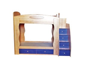T-10 Wooden Loft Bed by Central Furniture Factory