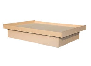 P-4 Wooden Bed w/4 Drawers by Central Furniture Factory