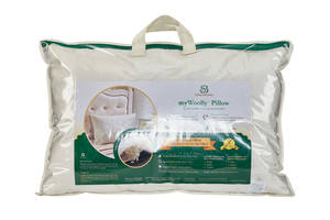Washable Wool Pillow w/Zipper by Sleep & Beyond